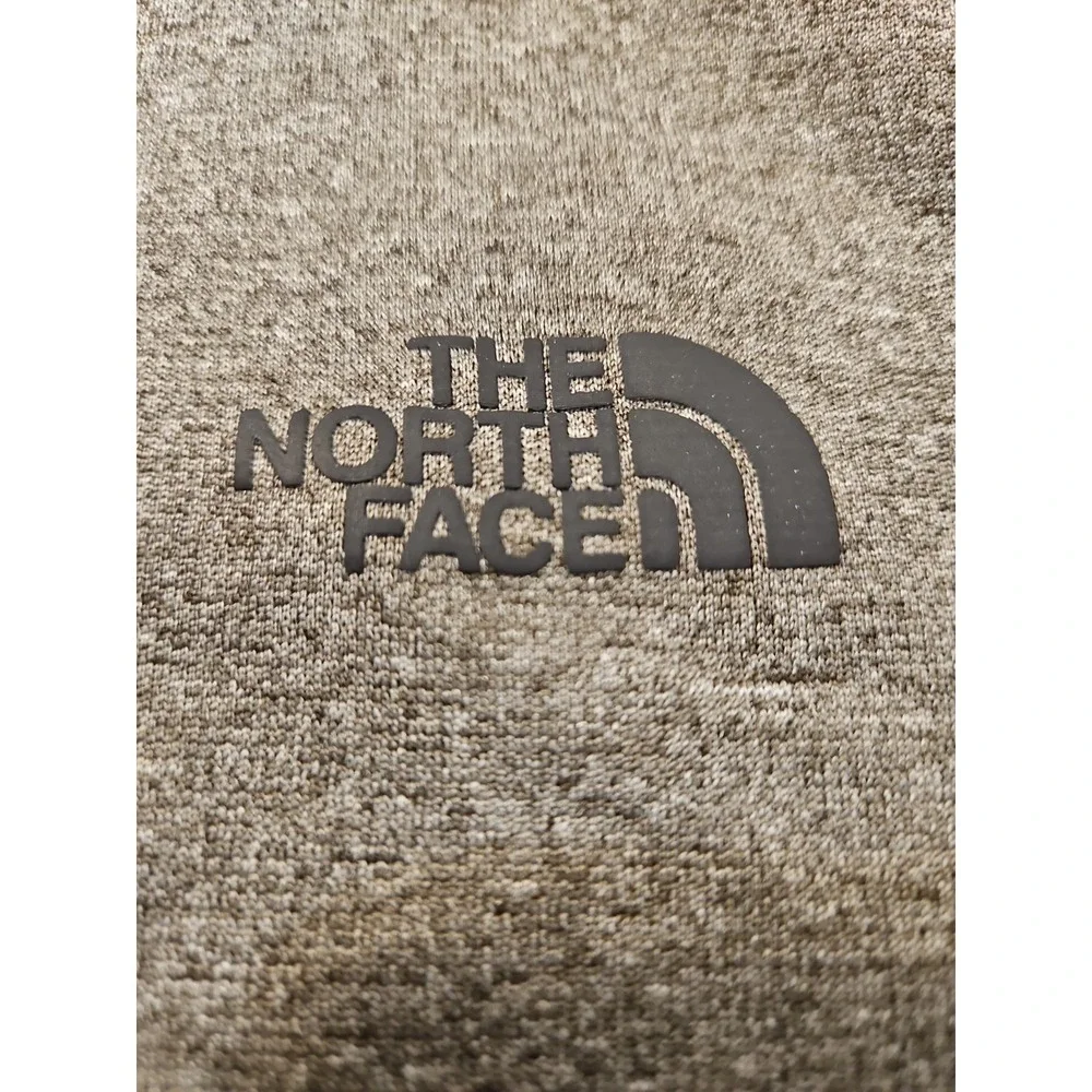 The North Face Mens Large Heathered Gray Hoodie Pullover Logo Pocket (1685